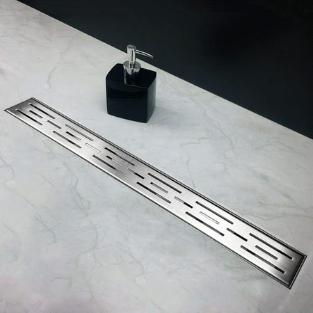 bathroom floor drain tile insert neodrain 36 inch rectangular linear shower drain with brick pattern grate brushed 304 stainless steel bathroom floor drain tile insert neodrain 36 inch rectangular linear shower drain with brick pattern grate brushed 304 stainless steel
